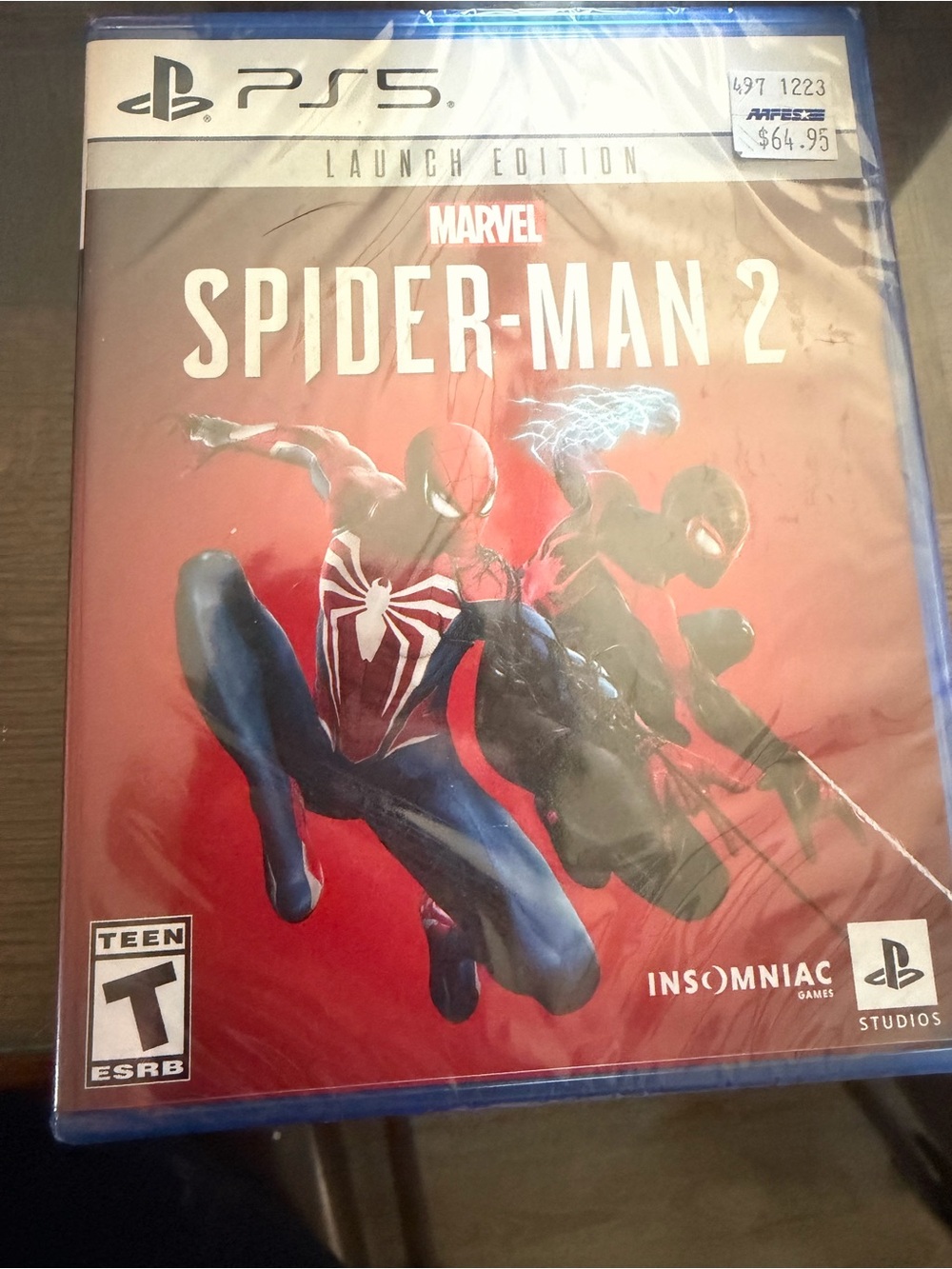 PlayStation 5 Marvel Spider-Man 2 (Launch Edition) - Red/Blue